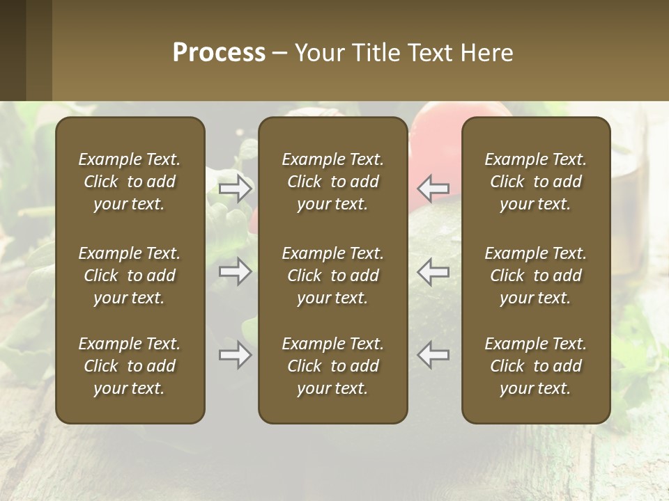 A Bunch Of Vegetables Sitting On Top Of A Wooden Table PowerPoint Template