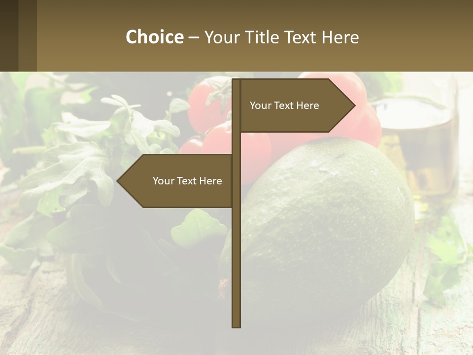 A Bunch Of Vegetables Sitting On Top Of A Wooden Table PowerPoint Template
