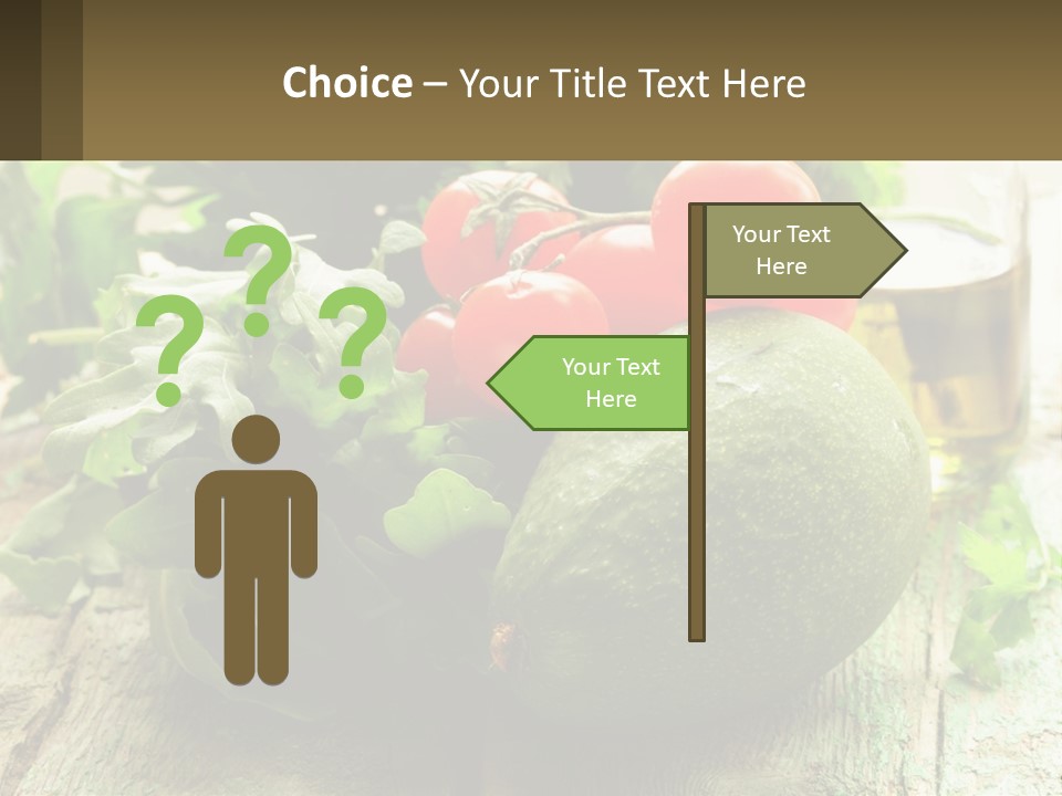 A Bunch Of Vegetables Sitting On Top Of A Wooden Table PowerPoint Template