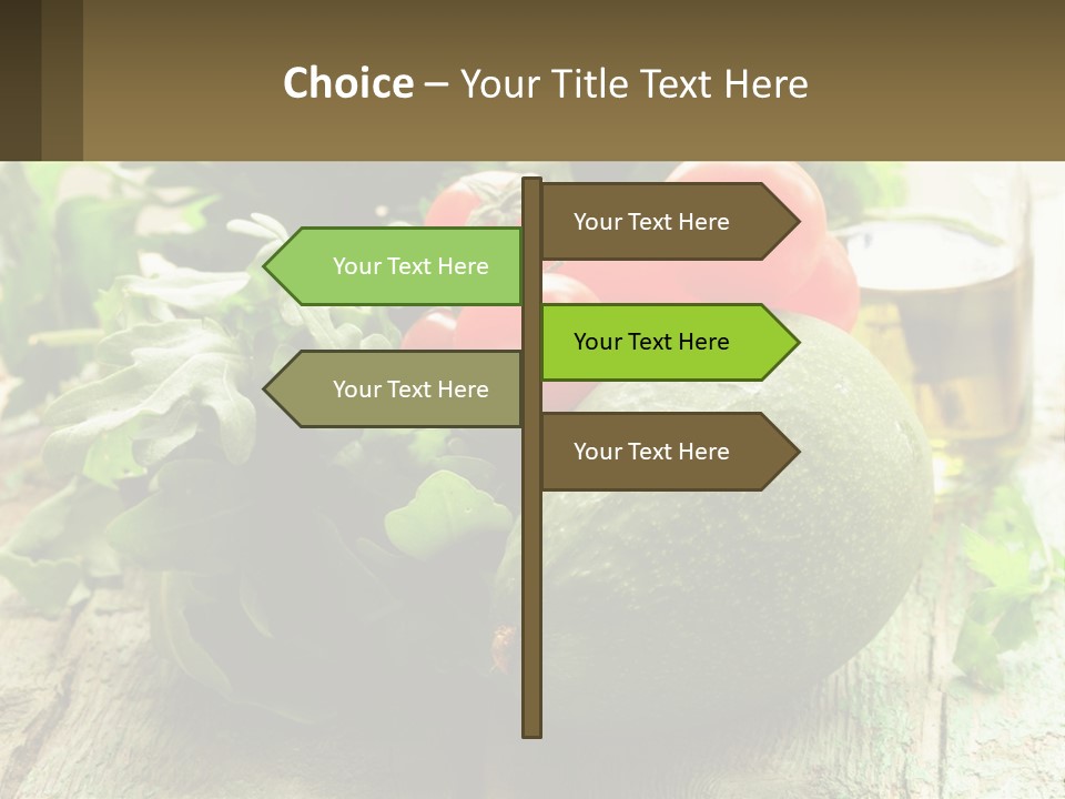 A Bunch Of Vegetables Sitting On Top Of A Wooden Table PowerPoint Template