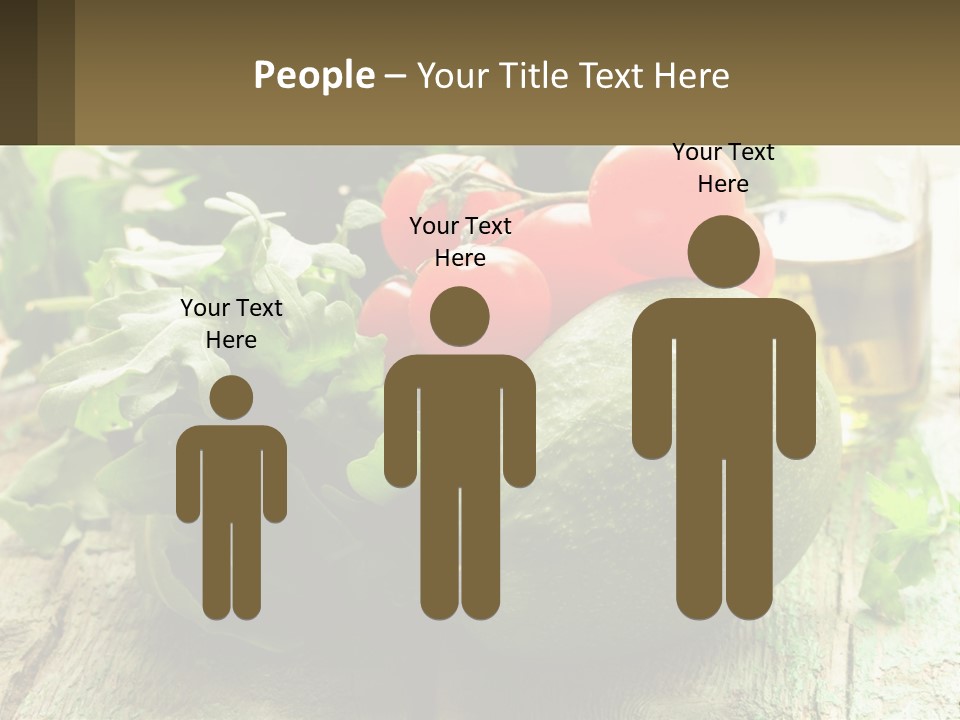 A Bunch Of Vegetables Sitting On Top Of A Wooden Table PowerPoint Template