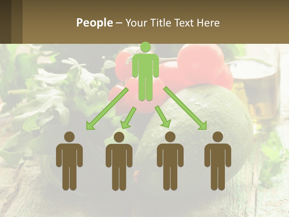 A Bunch Of Vegetables Sitting On Top Of A Wooden Table PowerPoint Template