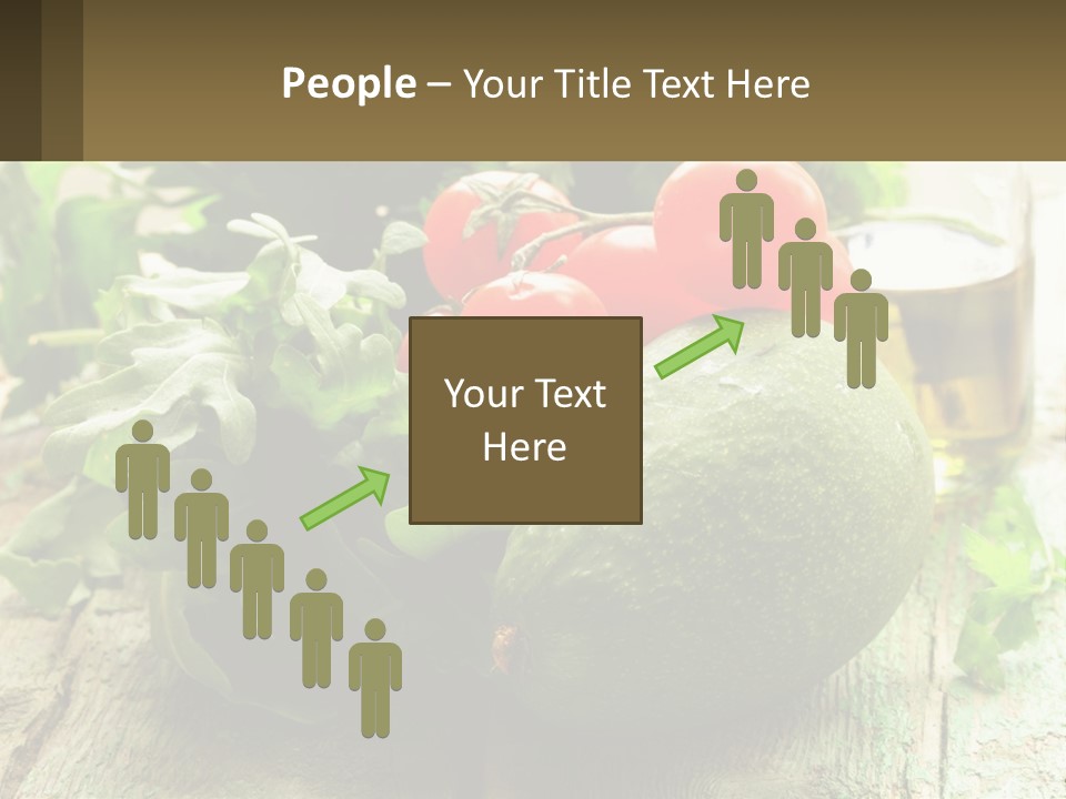 A Bunch Of Vegetables Sitting On Top Of A Wooden Table PowerPoint Template