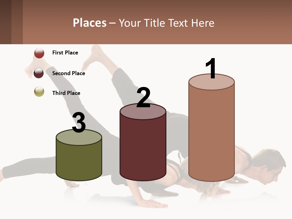 A Man And A Woman Doing A Yoga Pose PowerPoint Template