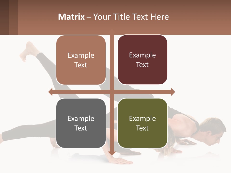 A Man And A Woman Doing A Yoga Pose PowerPoint Template