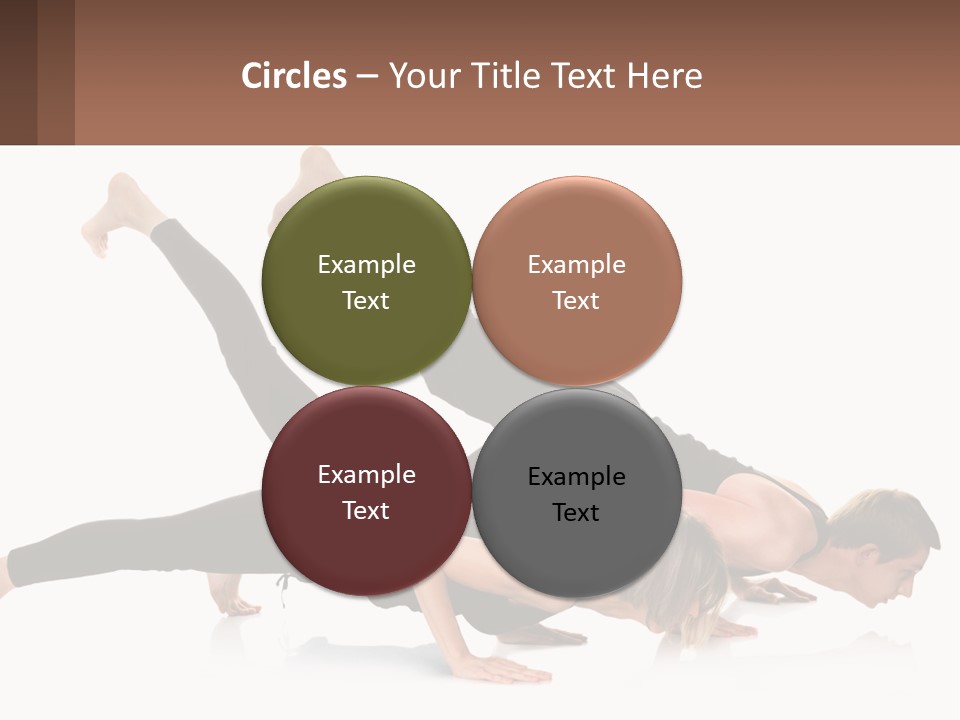 A Man And A Woman Doing A Yoga Pose PowerPoint Template