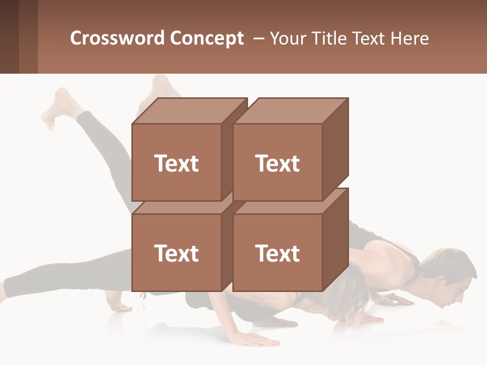 A Man And A Woman Doing A Yoga Pose PowerPoint Template