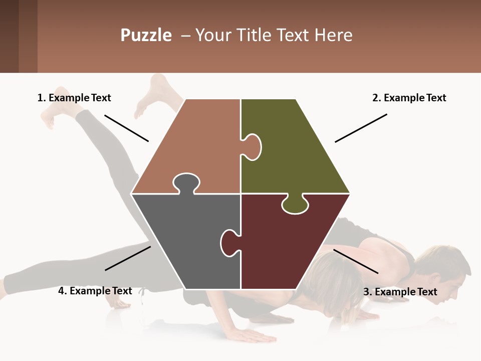 A Man And A Woman Doing A Yoga Pose PowerPoint Template