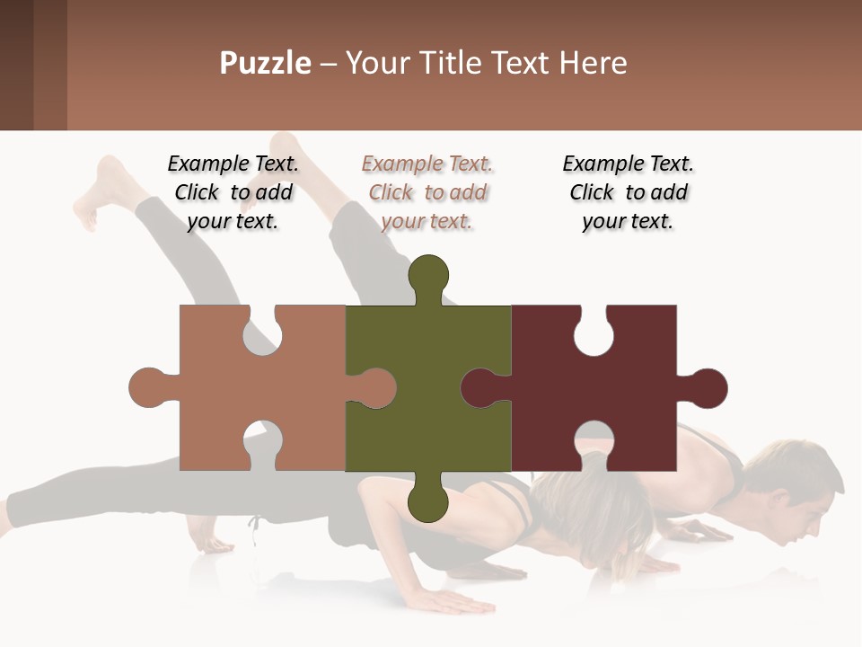 A Man And A Woman Doing A Yoga Pose PowerPoint Template