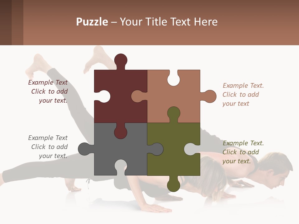 A Man And A Woman Doing A Yoga Pose PowerPoint Template