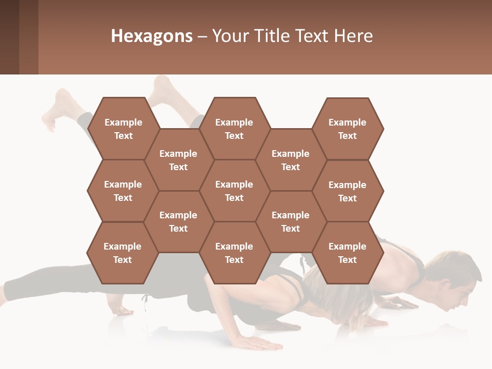 A Man And A Woman Doing A Yoga Pose PowerPoint Template