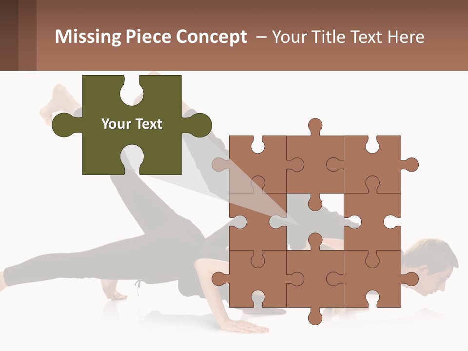 A Man And A Woman Doing A Yoga Pose PowerPoint Template