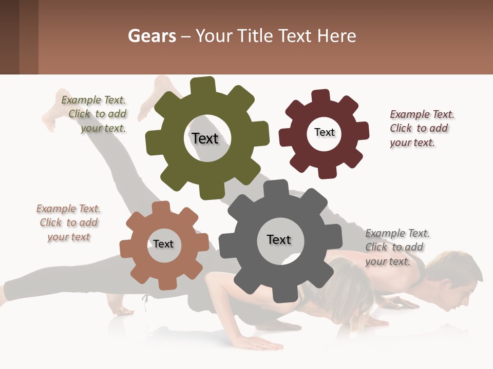 A Man And A Woman Doing A Yoga Pose PowerPoint Template