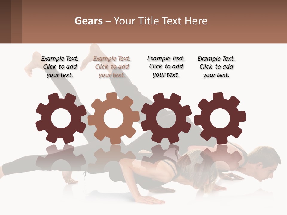 A Man And A Woman Doing A Yoga Pose PowerPoint Template