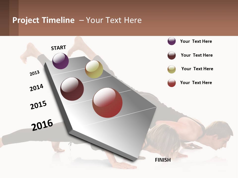 A Man And A Woman Doing A Yoga Pose PowerPoint Template