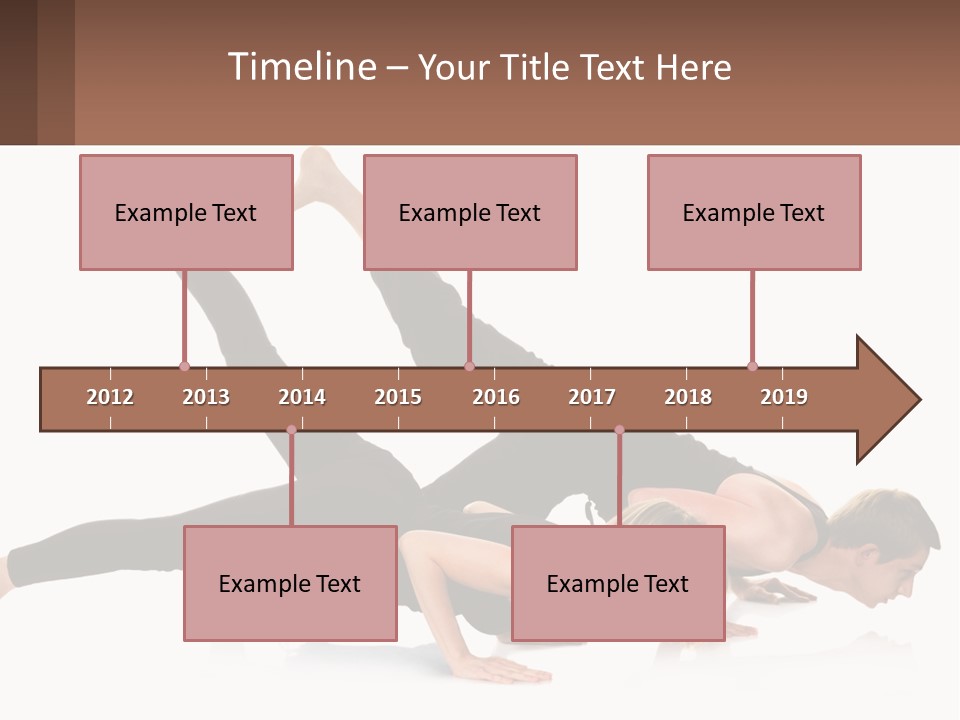 A Man And A Woman Doing A Yoga Pose PowerPoint Template