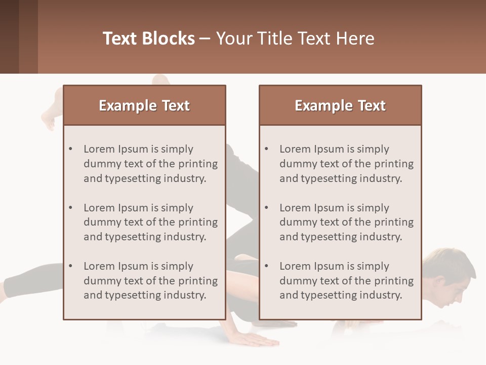 A Man And A Woman Doing A Yoga Pose PowerPoint Template