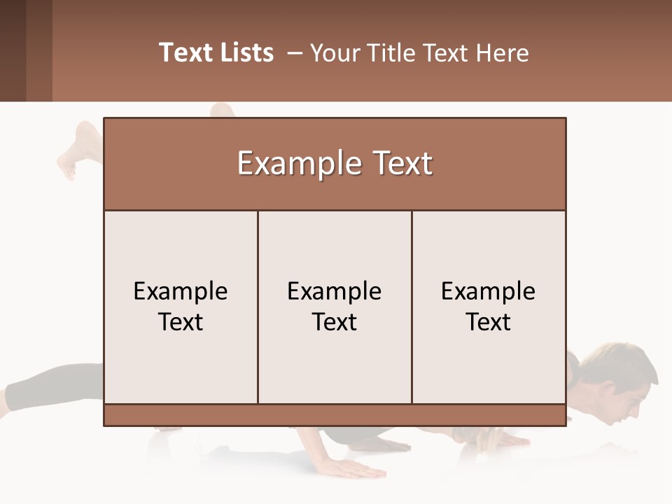 A Man And A Woman Doing A Yoga Pose PowerPoint Template
