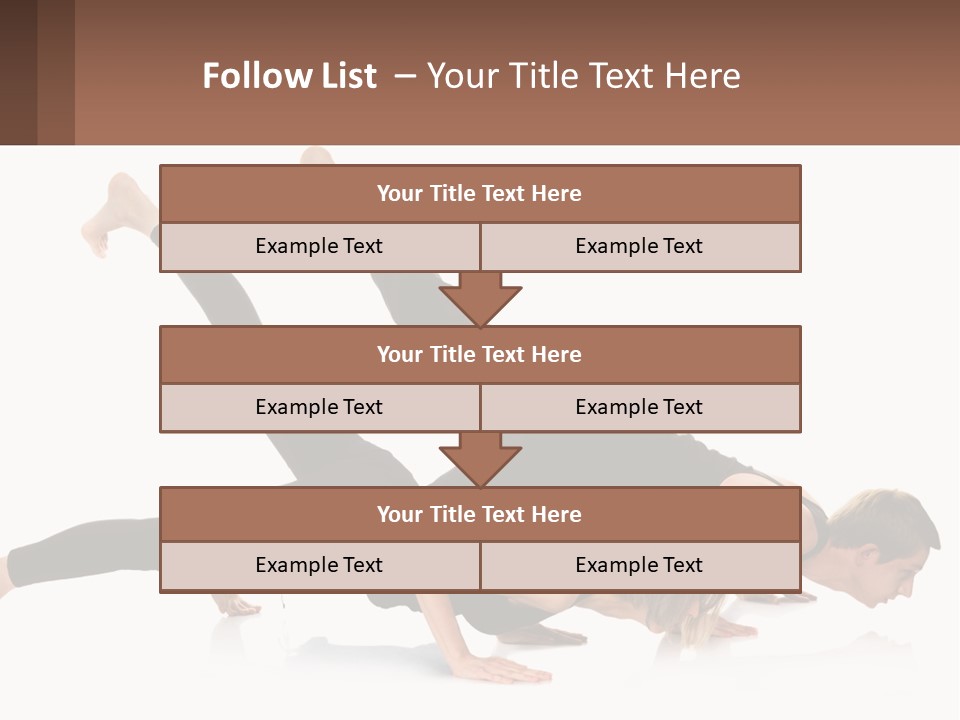 A Man And A Woman Doing A Yoga Pose PowerPoint Template