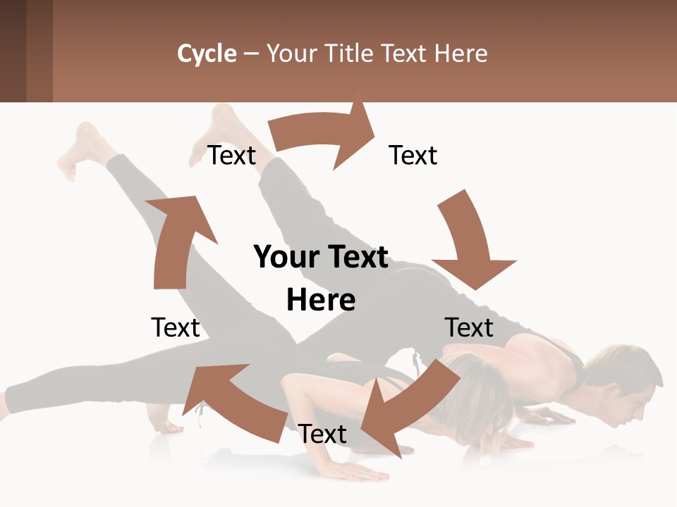 A Man And A Woman Doing A Yoga Pose PowerPoint Template