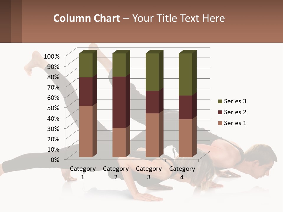 A Man And A Woman Doing A Yoga Pose PowerPoint Template