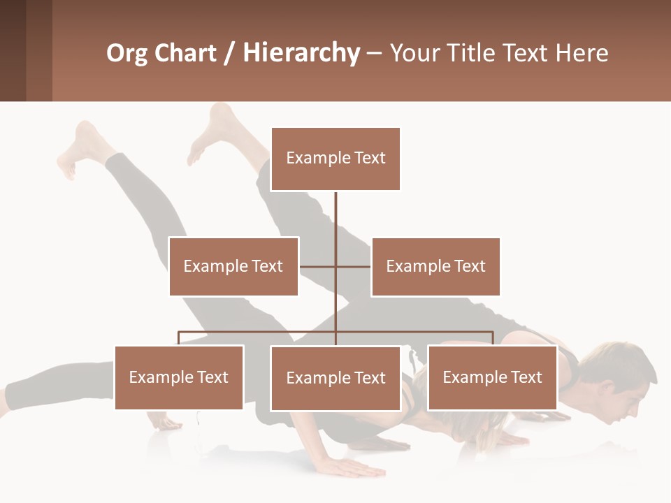 A Man And A Woman Doing A Yoga Pose PowerPoint Template