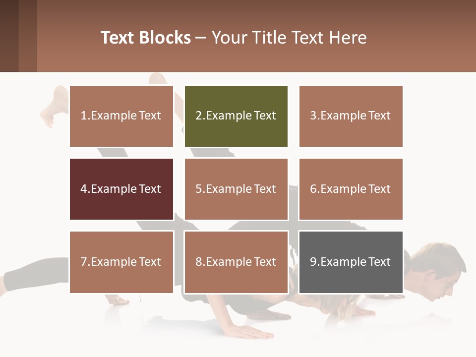 A Man And A Woman Doing A Yoga Pose PowerPoint Template