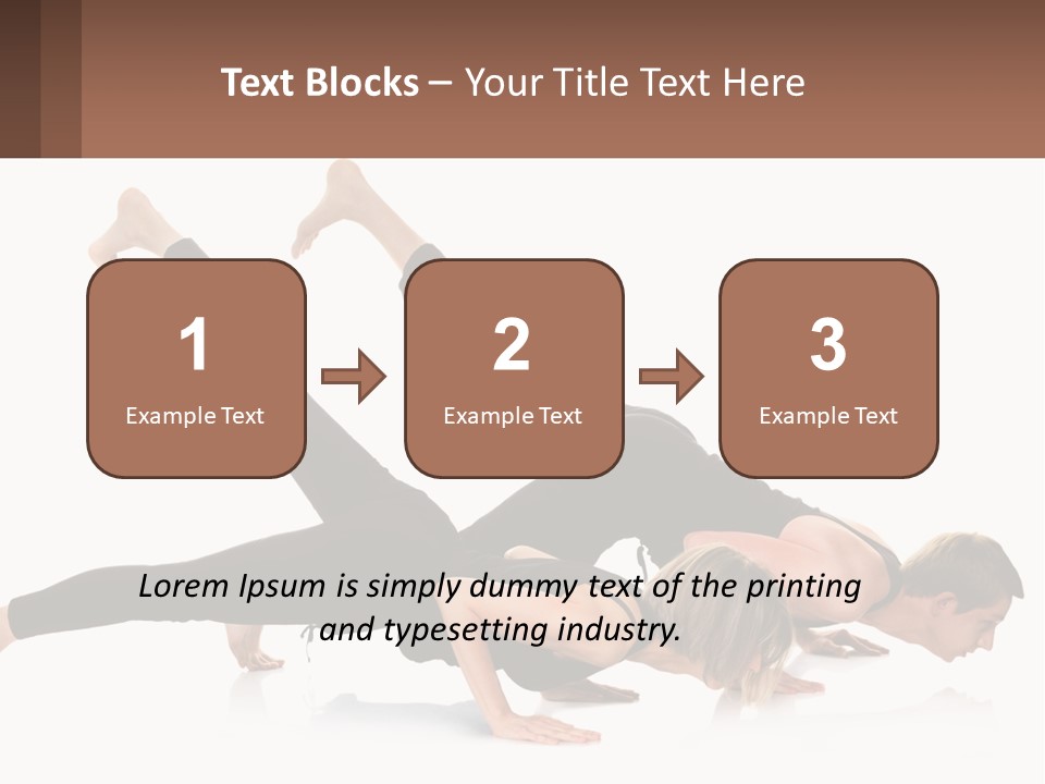 A Man And A Woman Doing A Yoga Pose PowerPoint Template