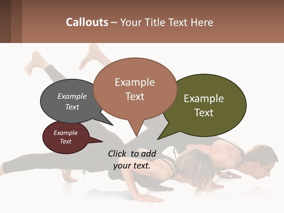 A Man And A Woman Doing A Yoga Pose PowerPoint Template