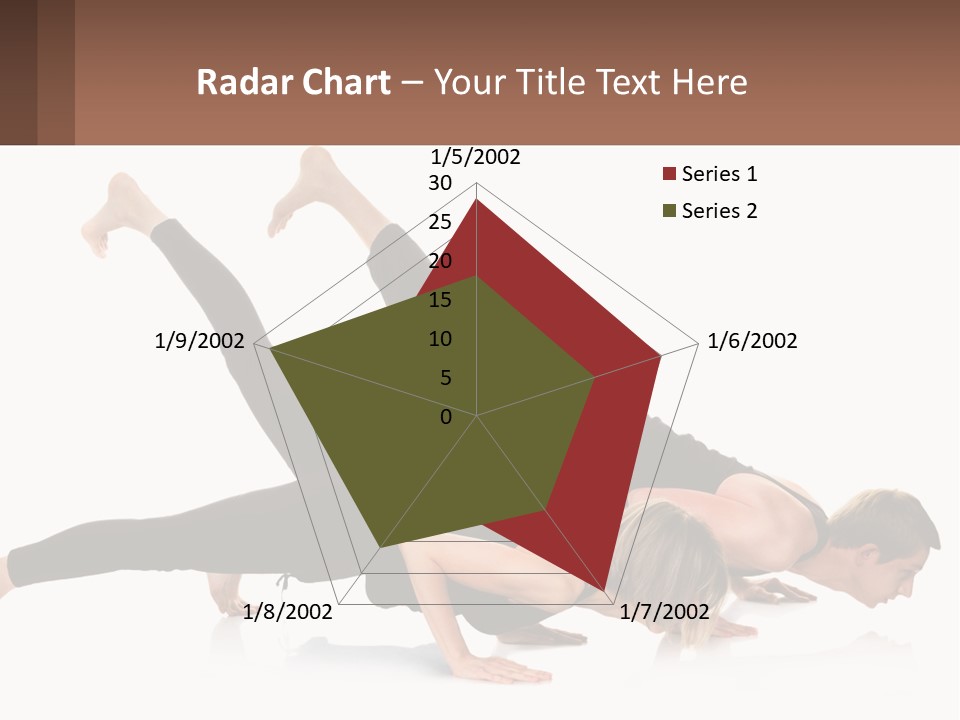 A Man And A Woman Doing A Yoga Pose PowerPoint Template