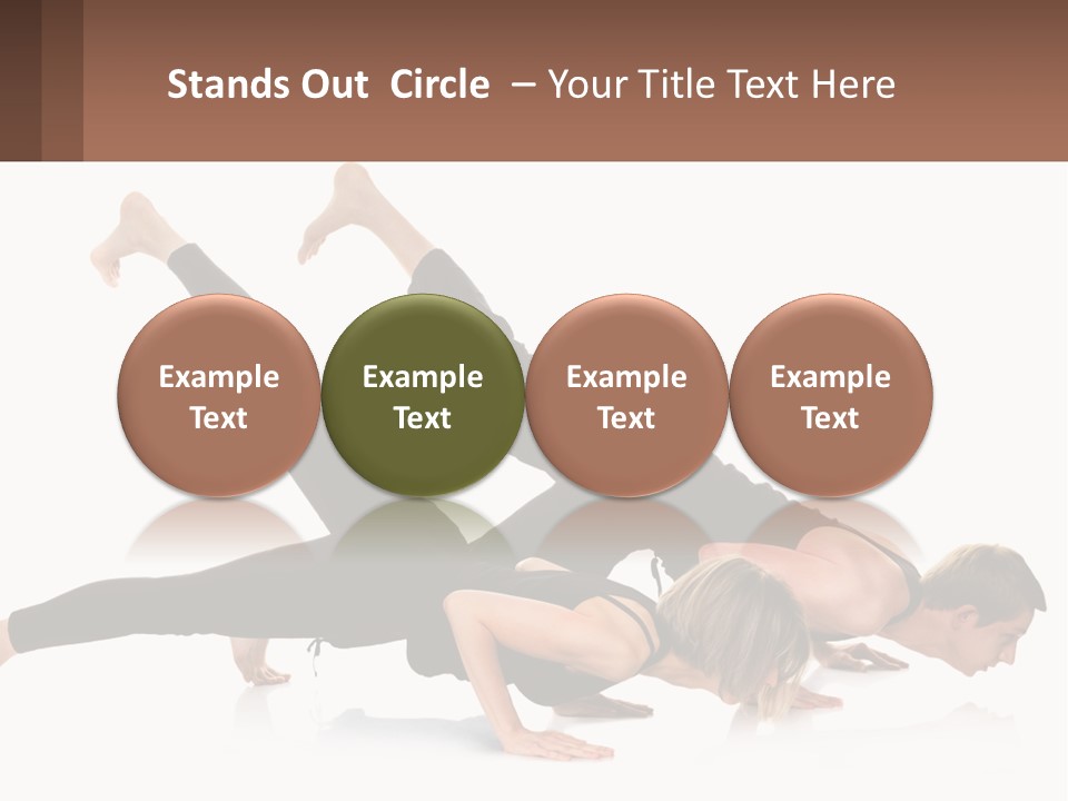 A Man And A Woman Doing A Yoga Pose PowerPoint Template
