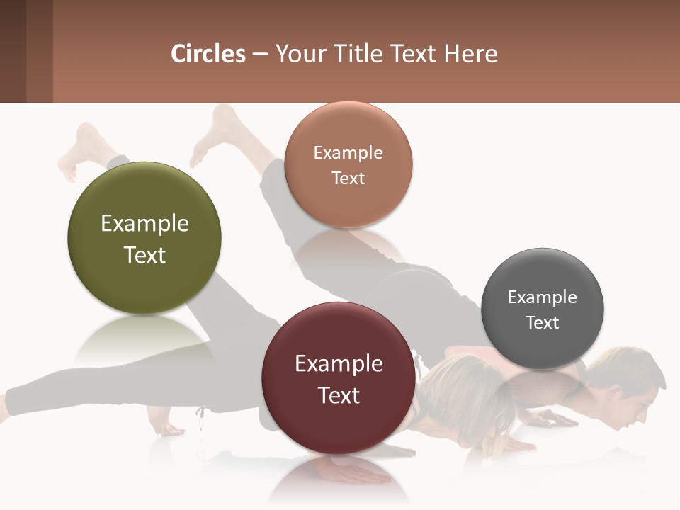 A Man And A Woman Doing A Yoga Pose PowerPoint Template