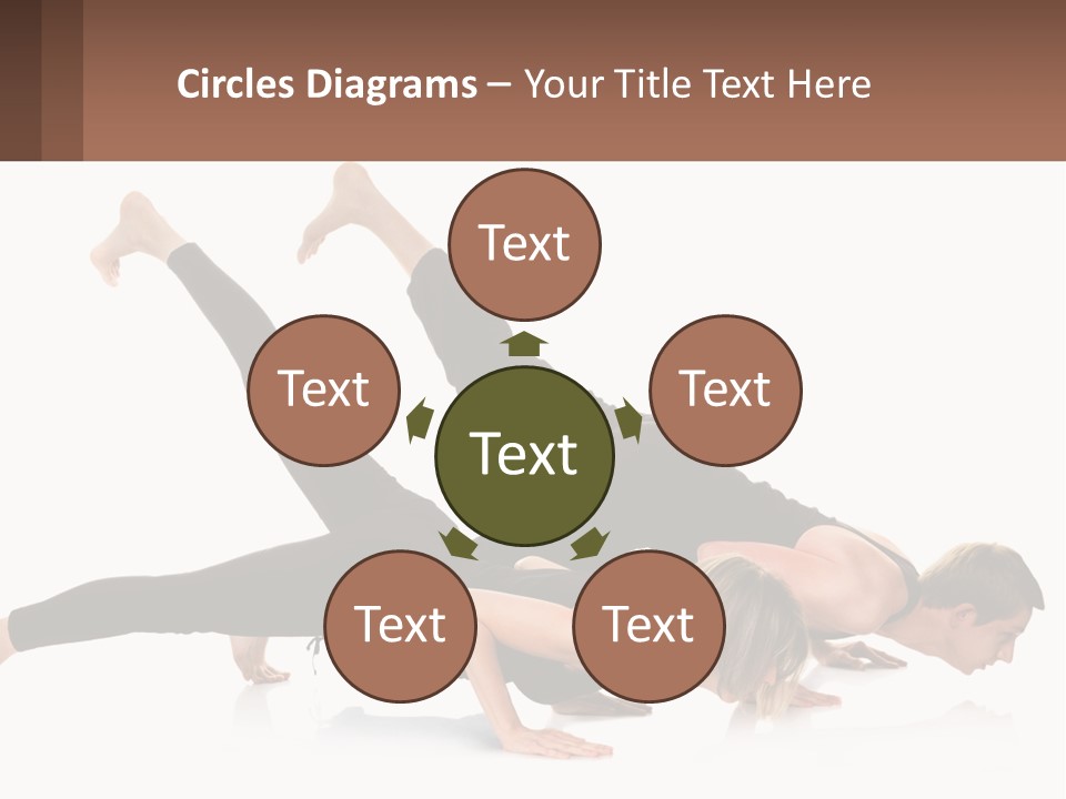 A Man And A Woman Doing A Yoga Pose PowerPoint Template