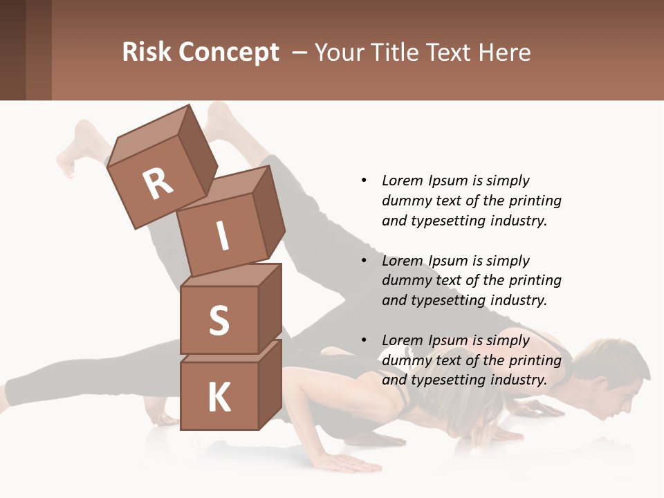 A Man And A Woman Doing A Yoga Pose PowerPoint Template