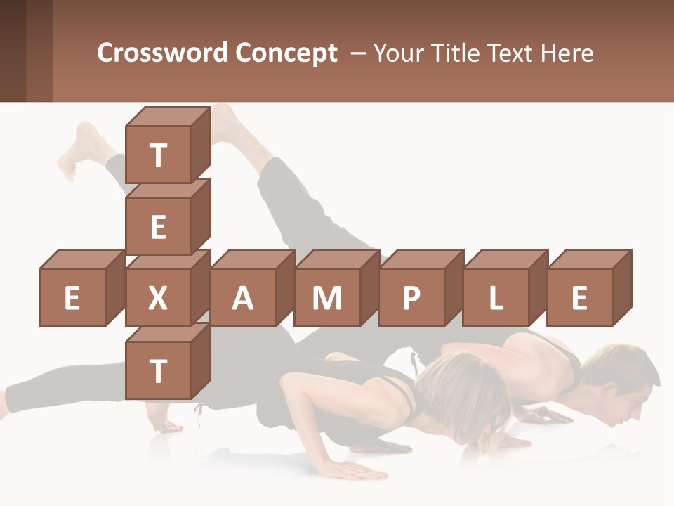 A Man And A Woman Doing A Yoga Pose PowerPoint Template