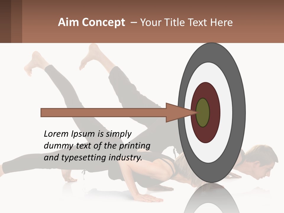 A Man And A Woman Doing A Yoga Pose PowerPoint Template