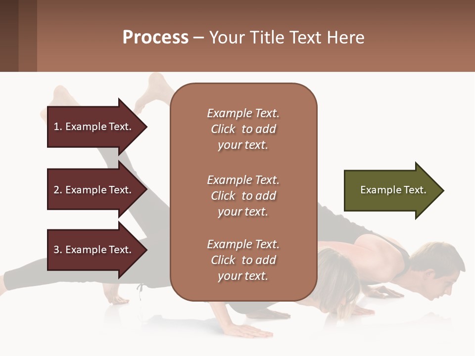 A Man And A Woman Doing A Yoga Pose PowerPoint Template