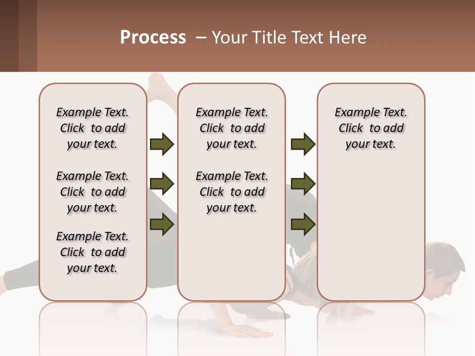 A Man And A Woman Doing A Yoga Pose PowerPoint Template
