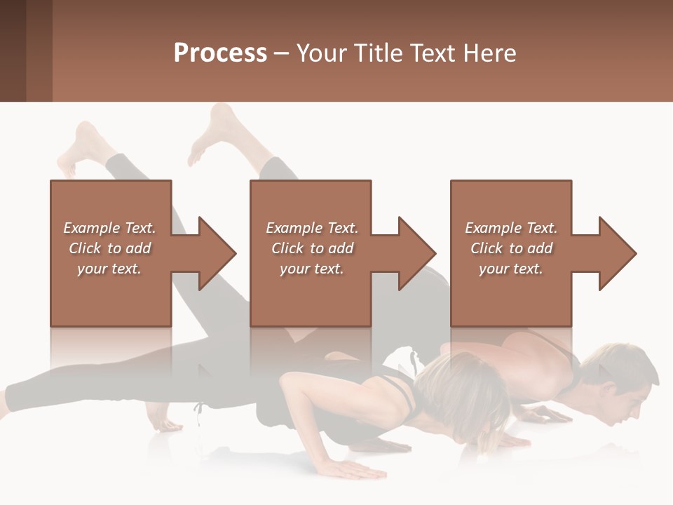 A Man And A Woman Doing A Yoga Pose PowerPoint Template