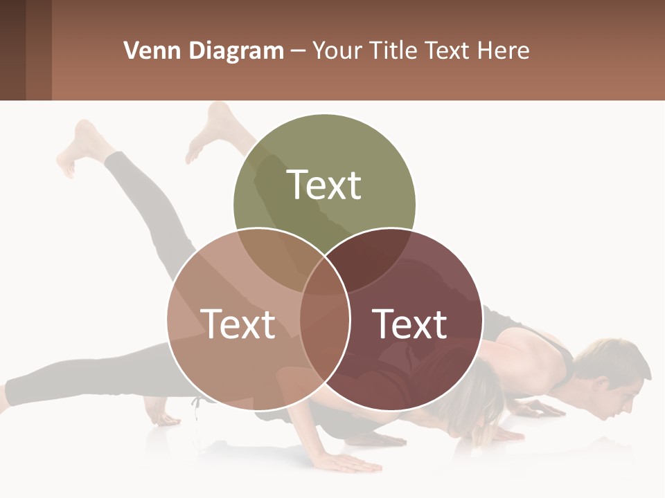 A Man And A Woman Doing A Yoga Pose PowerPoint Template