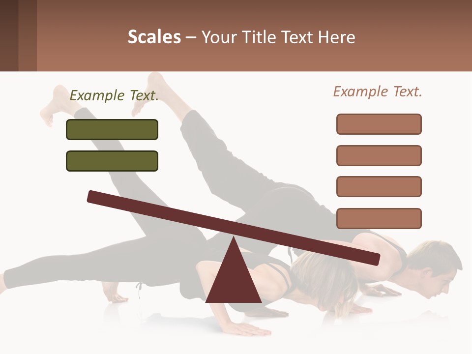 A Man And A Woman Doing A Yoga Pose PowerPoint Template