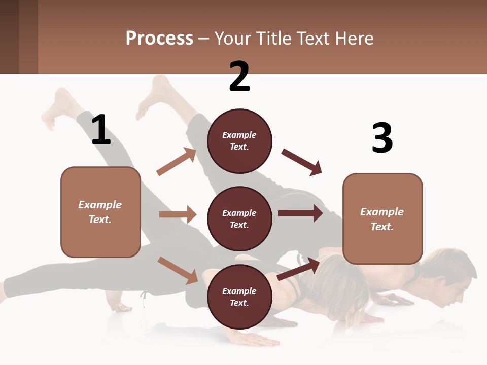 A Man And A Woman Doing A Yoga Pose PowerPoint Template