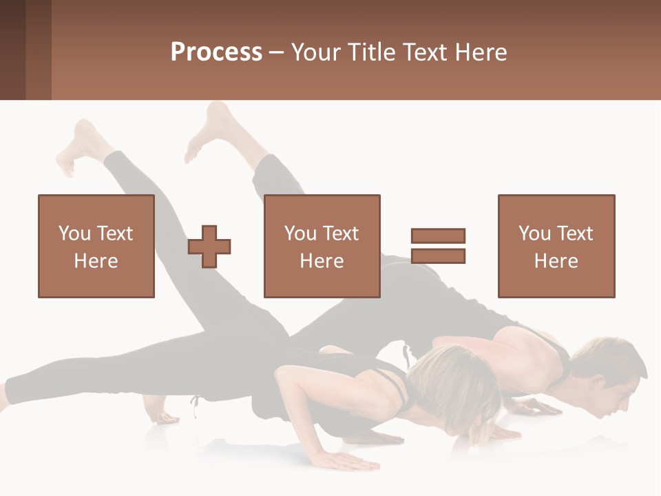 A Man And A Woman Doing A Yoga Pose PowerPoint Template