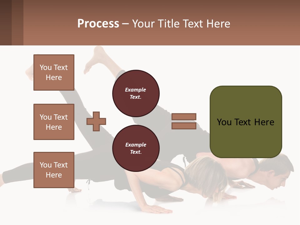 A Man And A Woman Doing A Yoga Pose PowerPoint Template