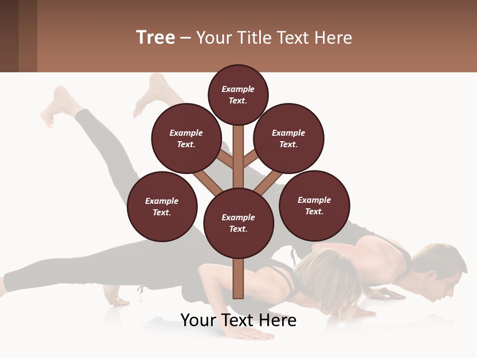 A Man And A Woman Doing A Yoga Pose PowerPoint Template