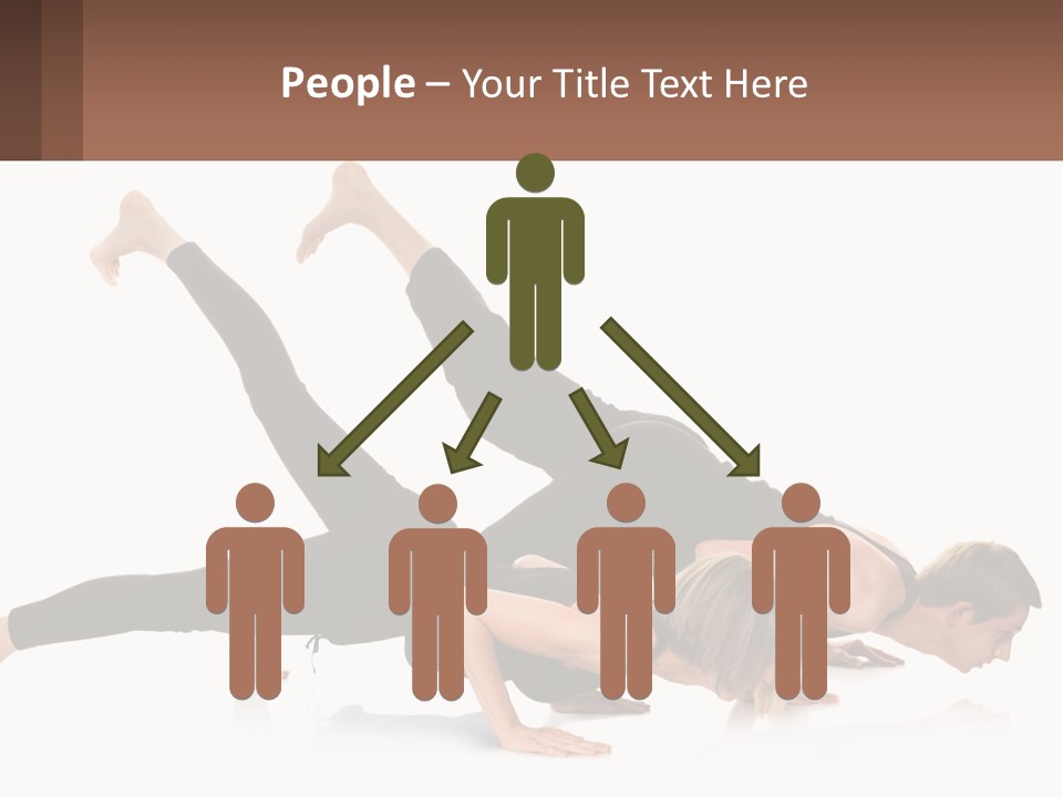 A Man And A Woman Doing A Yoga Pose PowerPoint Template