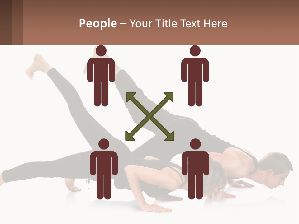 A Man And A Woman Doing A Yoga Pose PowerPoint Template