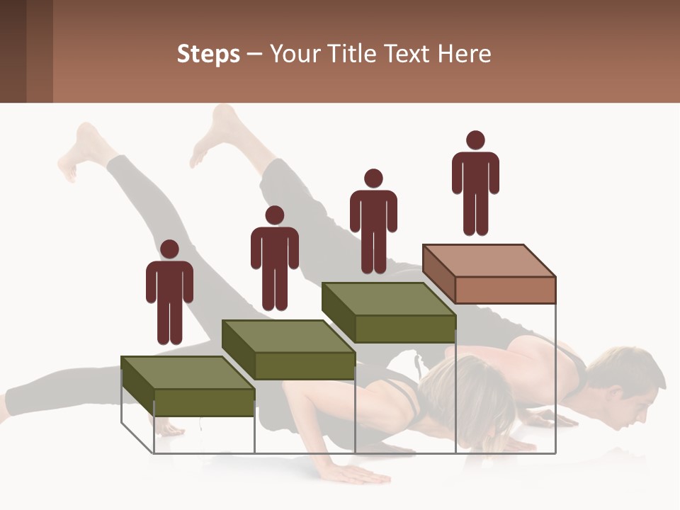 A Man And A Woman Doing A Yoga Pose PowerPoint Template