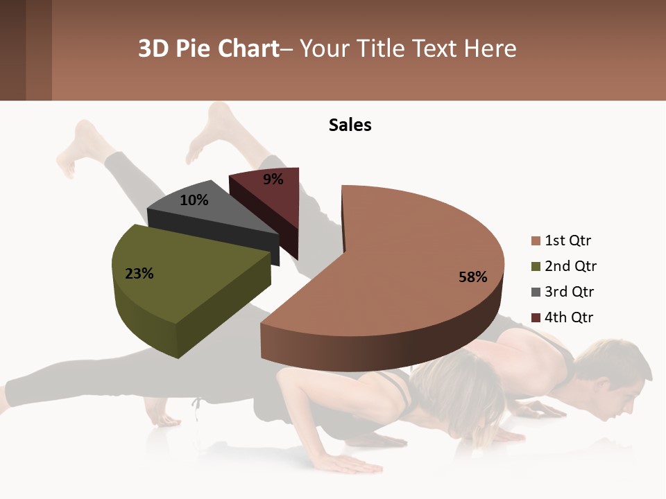 A Man And A Woman Doing A Yoga Pose PowerPoint Template