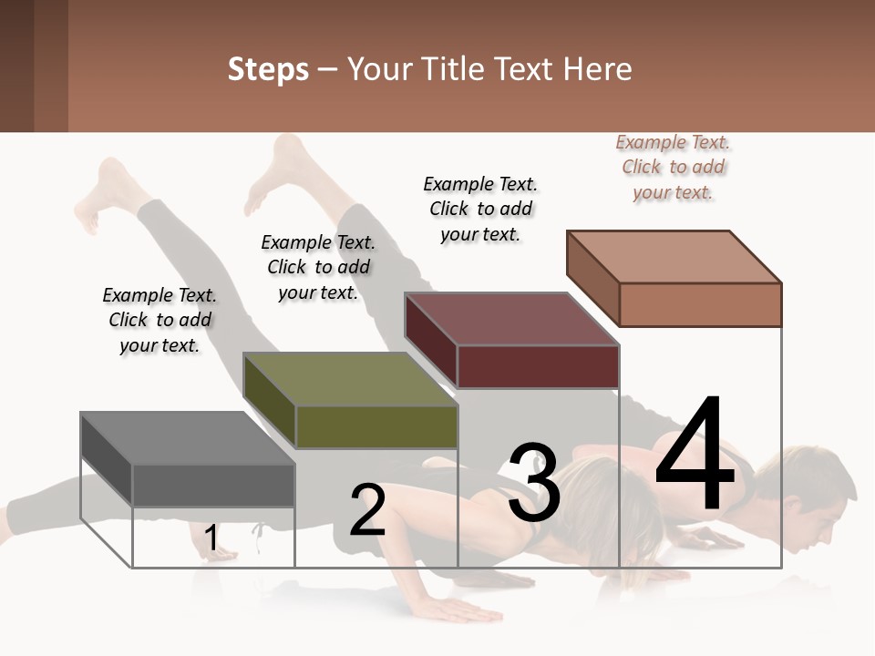 A Man And A Woman Doing A Yoga Pose PowerPoint Template